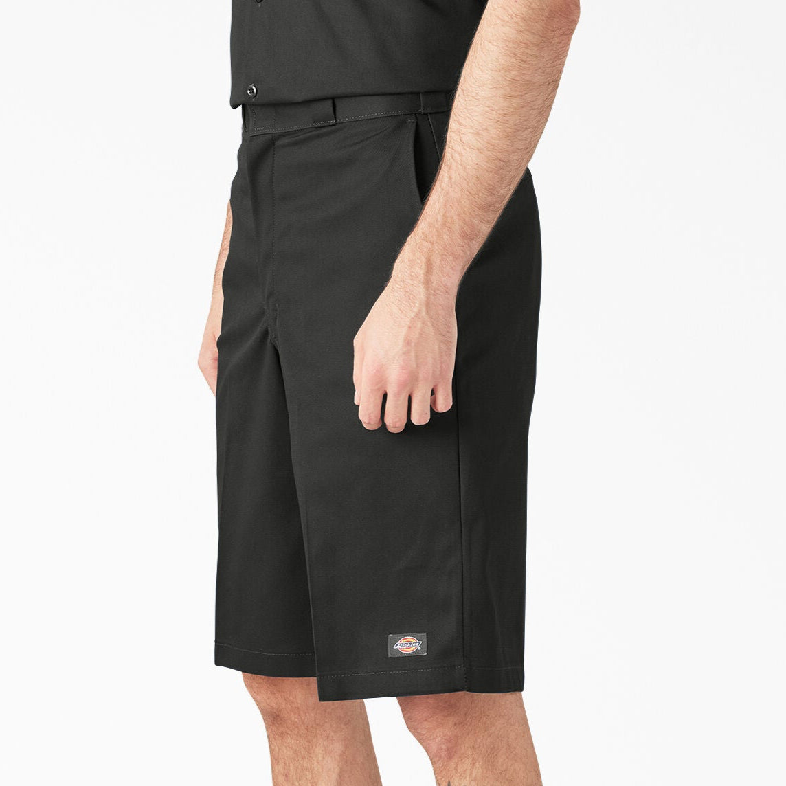 DICKIES LOOSE FIT FRONT WORK SHORTS, 13" (BLACK)