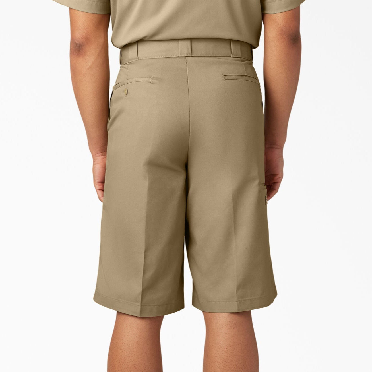 DICKIES LOOSE FIT FLAT FRONT WORK SHORT, 13" (KHAKI)