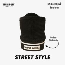 .TROOPER Black Corduroy Street Style