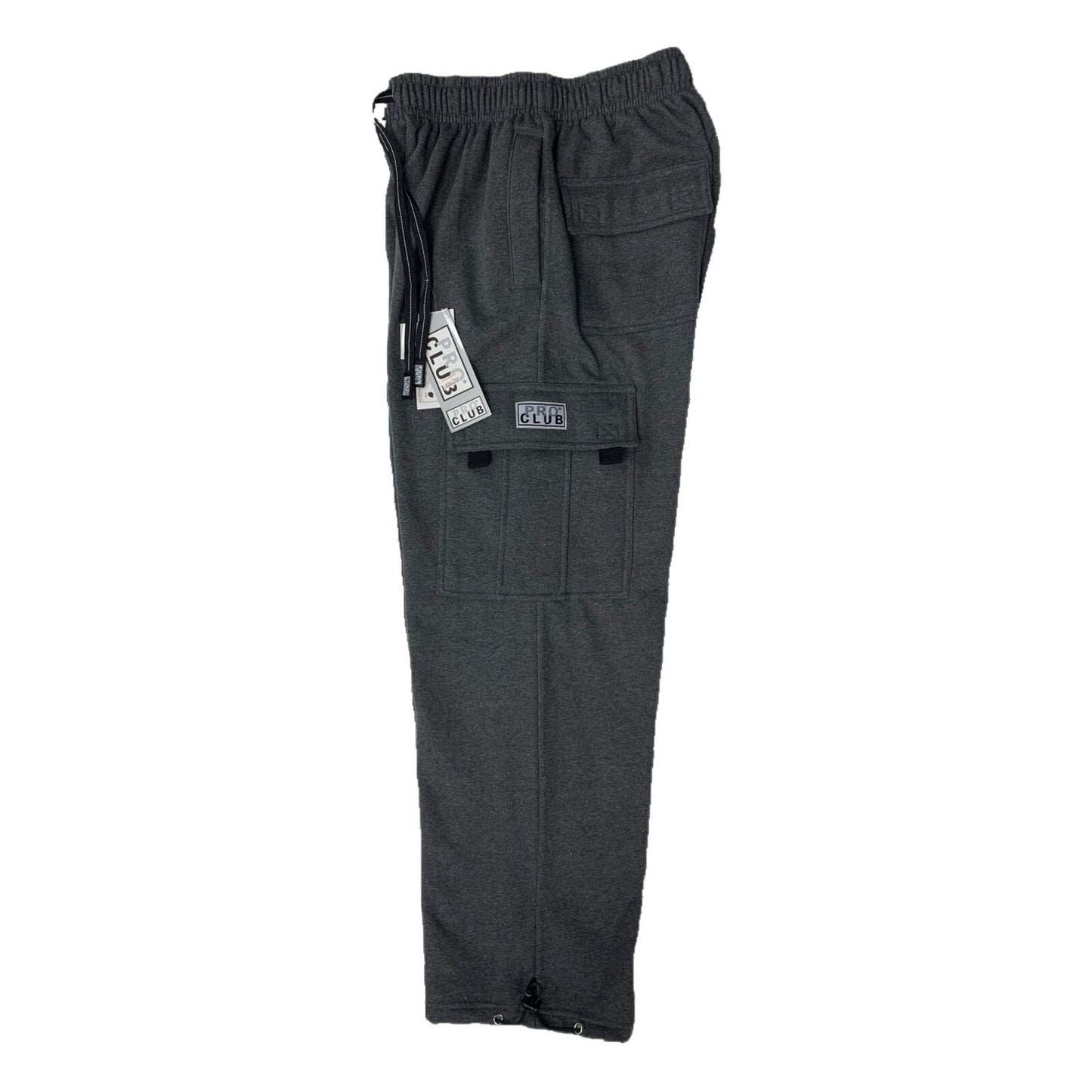 .NEW X-SMALL PRO CLUB HEAVYWEIGHT CARGO SWEATPANTS