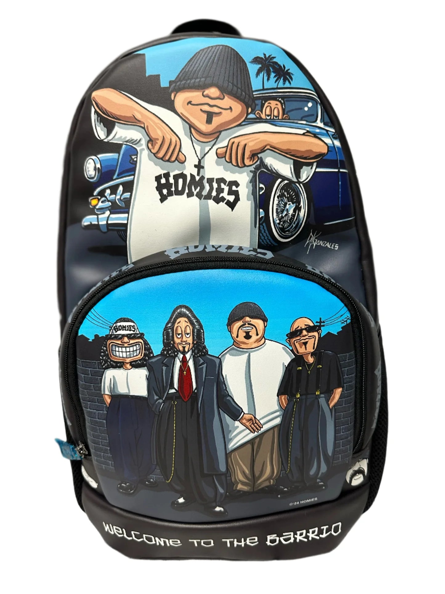 DGA BACK PACK PU-LEATHER/CLOTH