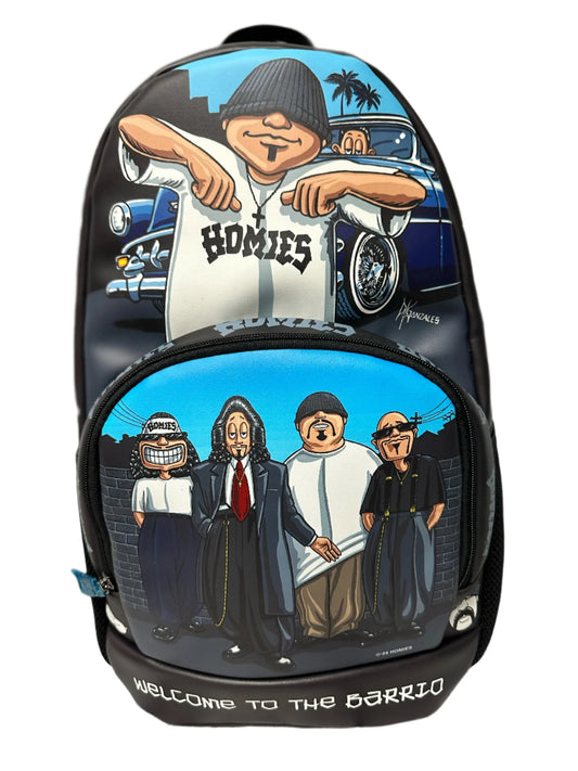 DGA BACK PACK PU-LEATHER/CLOTH