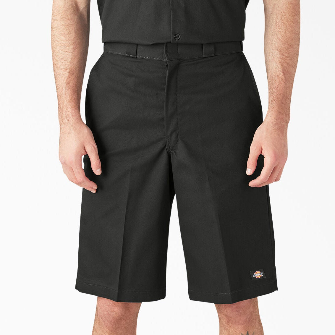 DICKIES LOOSE FIT FRONT WORK SHORTS, 13" (BLACK)
