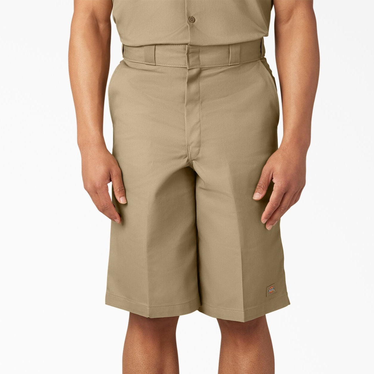 DICKIES LOOSE FIT FLAT FRONT WORK SHORT, 13" (KHAKI)