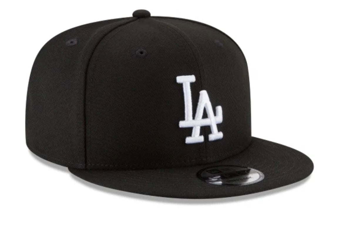 NEW ERA Los Angeles Dodgers Basic Black and White 9FIFTY Snapback