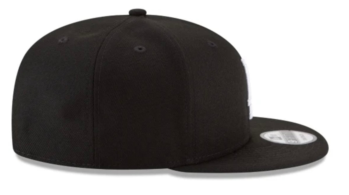 NEW ERA Los Angeles Dodgers Basic Black and White 9FIFTY Snapback
