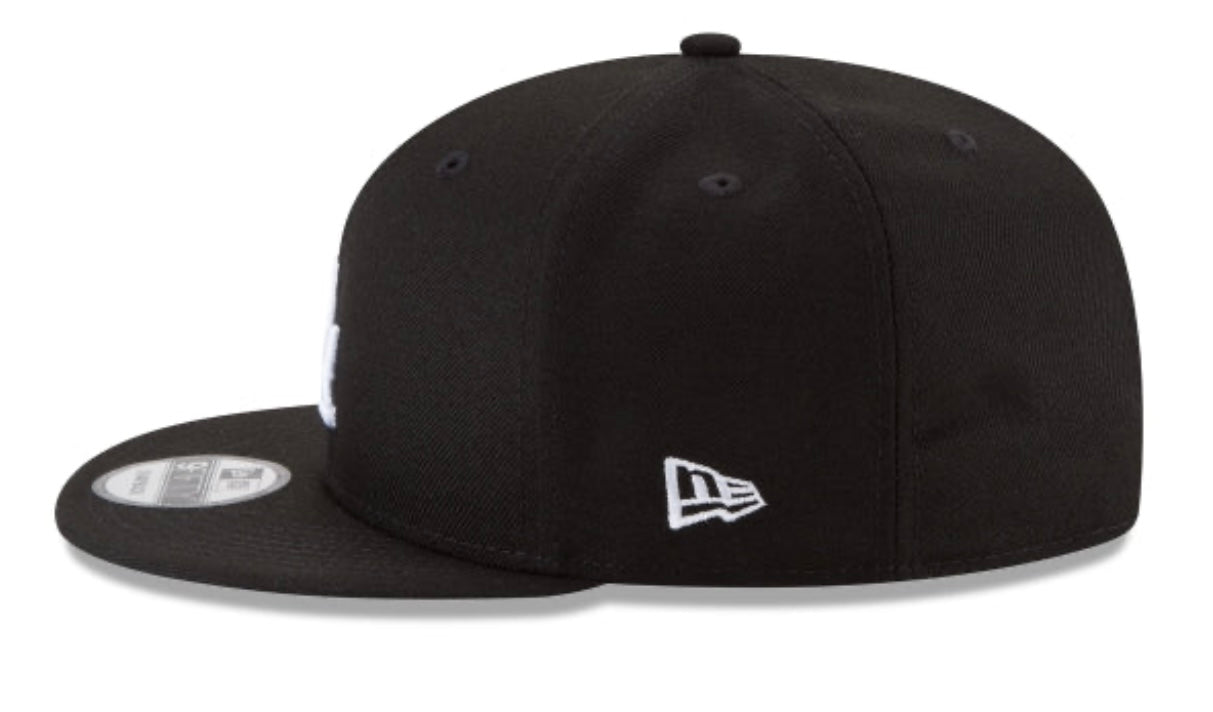 NEW ERA Los Angeles Dodgers Basic Black and White 9FIFTY Snapback