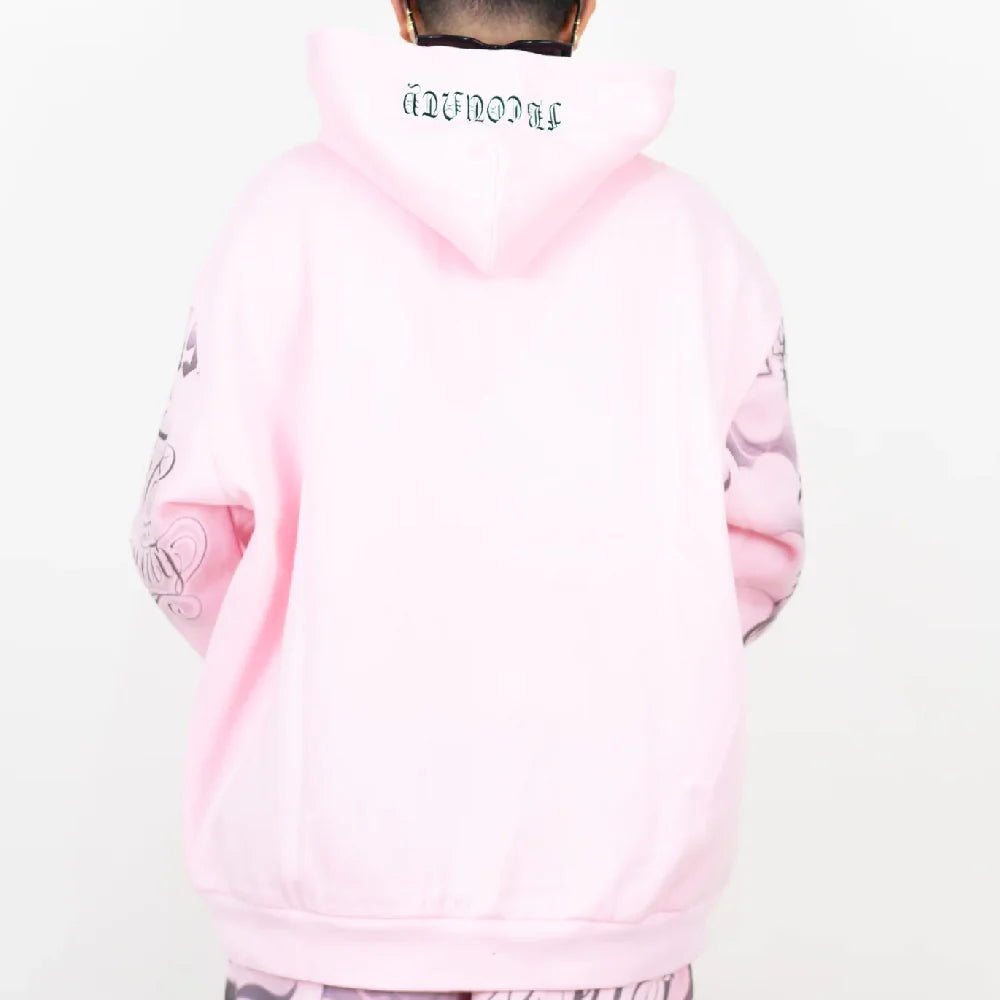 .FB COUNTY TATTED UP HOODIE (PINK)