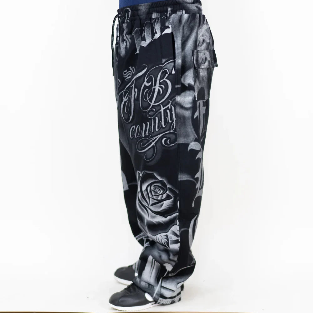 .NEW FB COUNTY TATTED UP SWEATPANTS