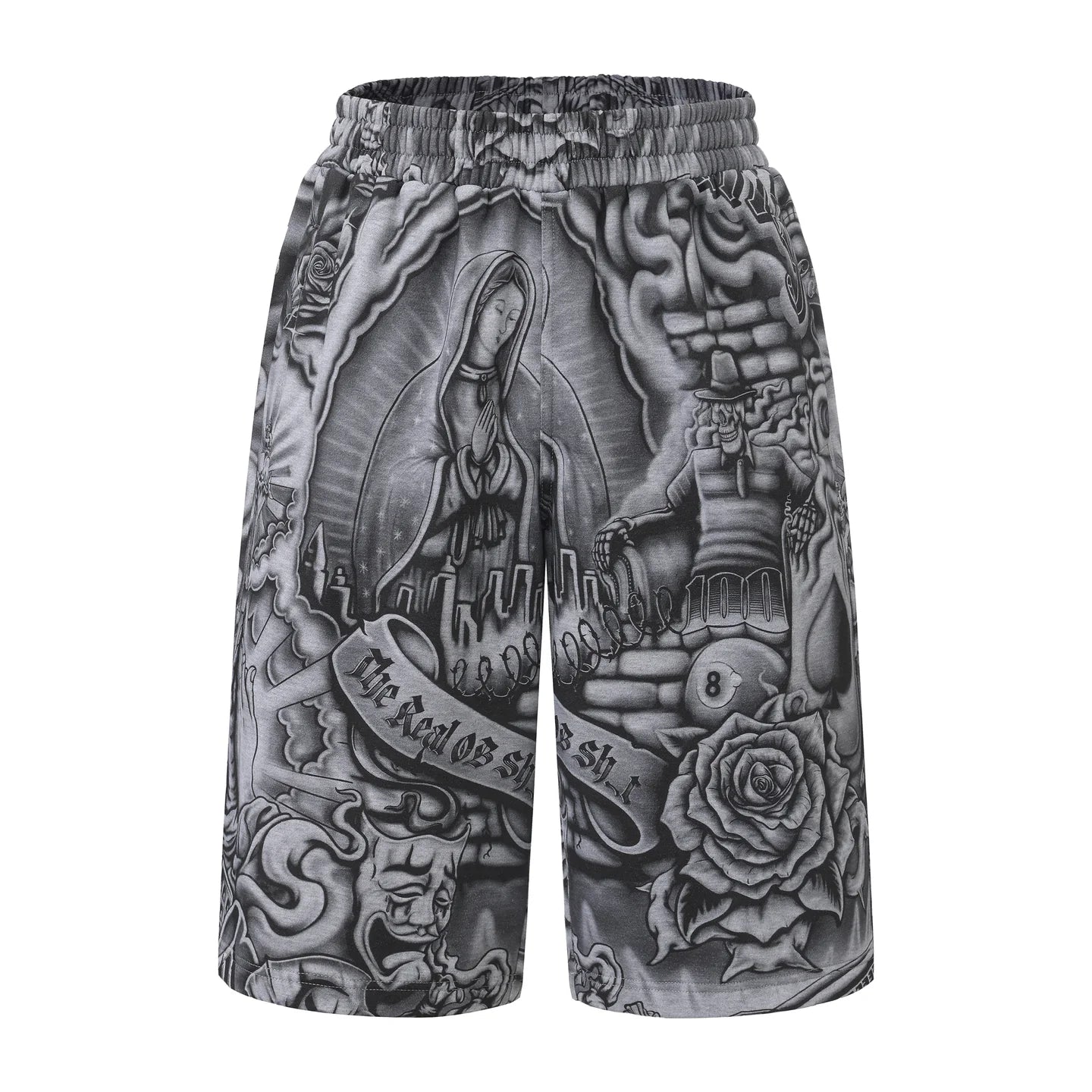 .FB COUNTY INKED UP BAGGY FLEECE SHORTS
