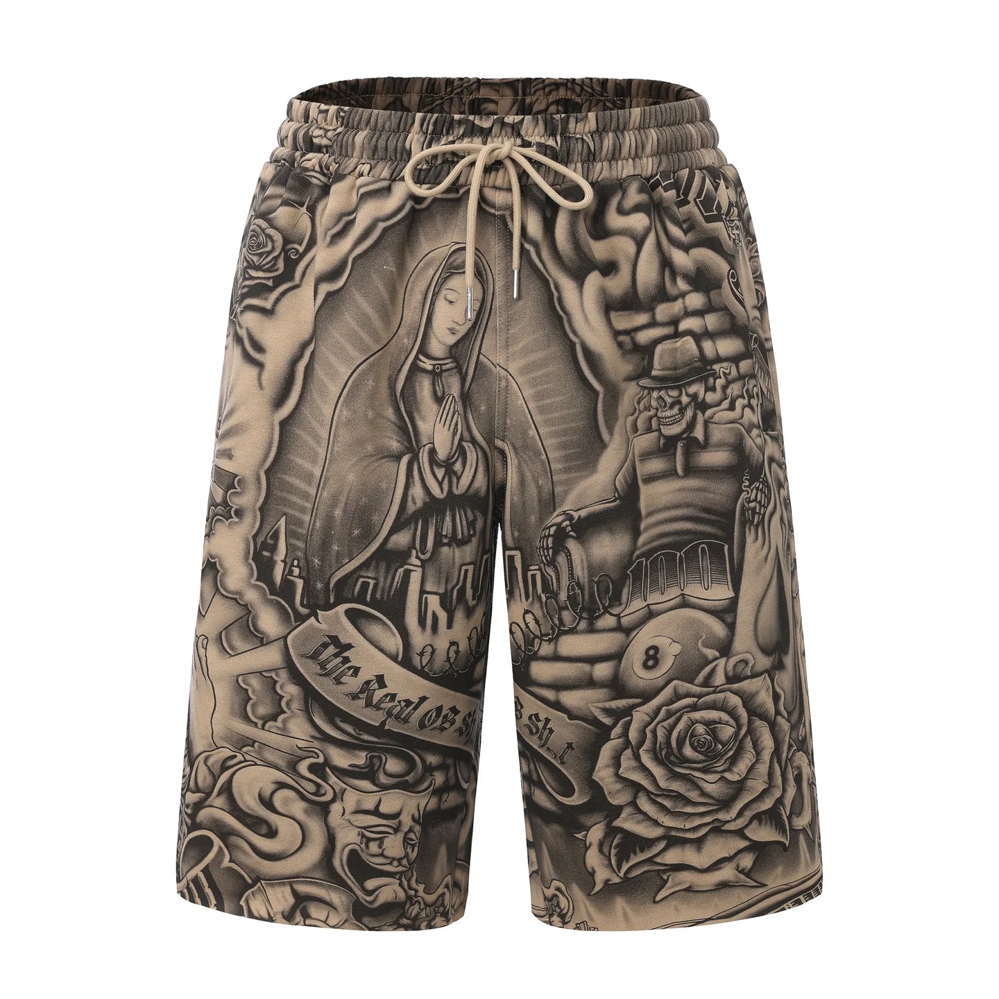 .FB COUNTY INKED UP BAGGY FLEECE SHORTS