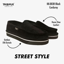 .TROOPER Black Corduroy Street Style