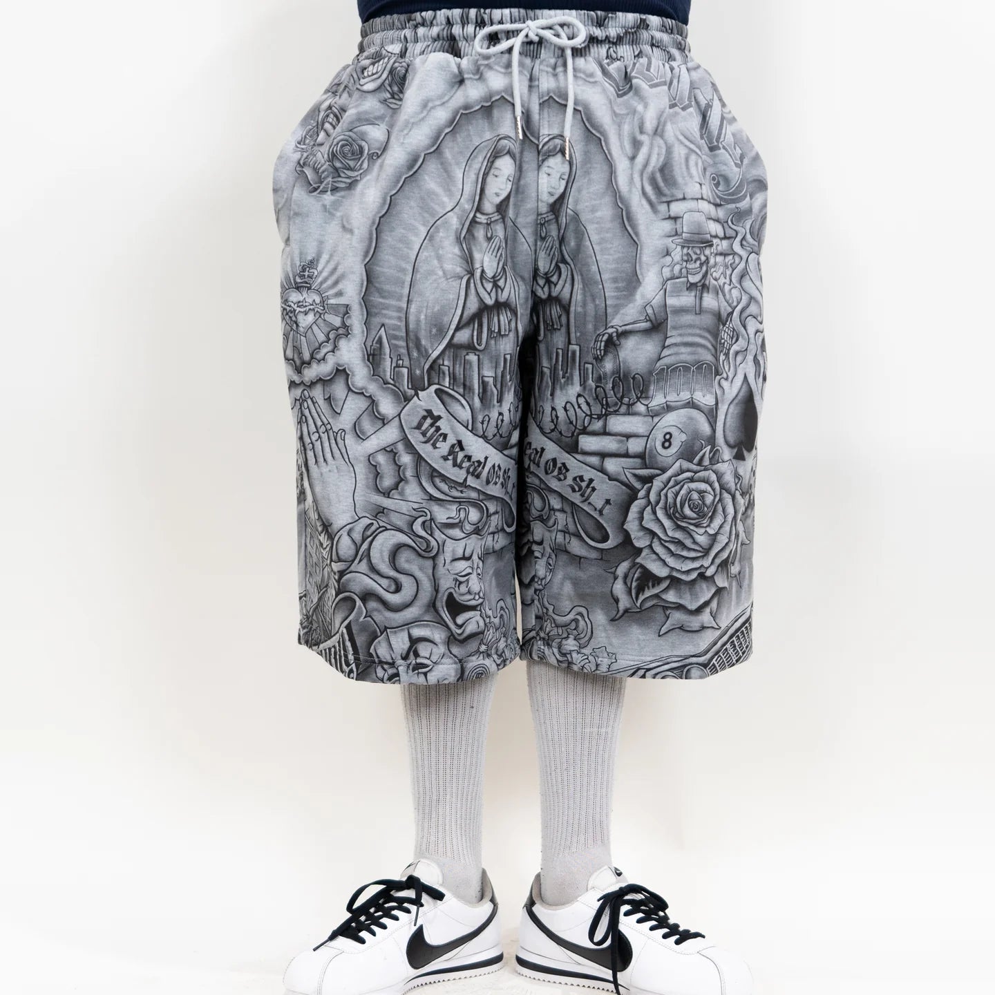 .FB COUNTY INKED UP BAGGY FLEECE SHORTS