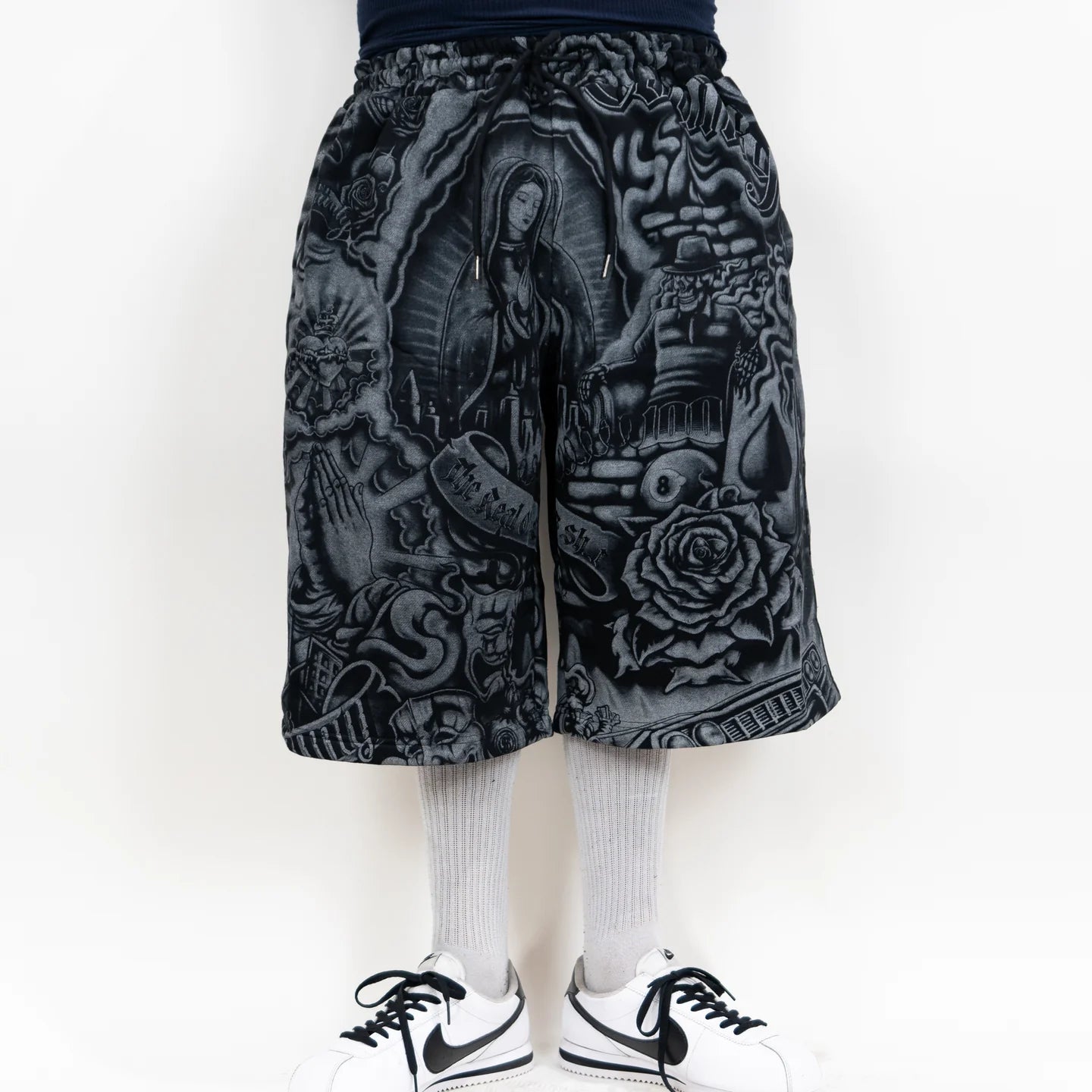 .FB COUNTY INKED UP BAGGY FLEECE SHORTS