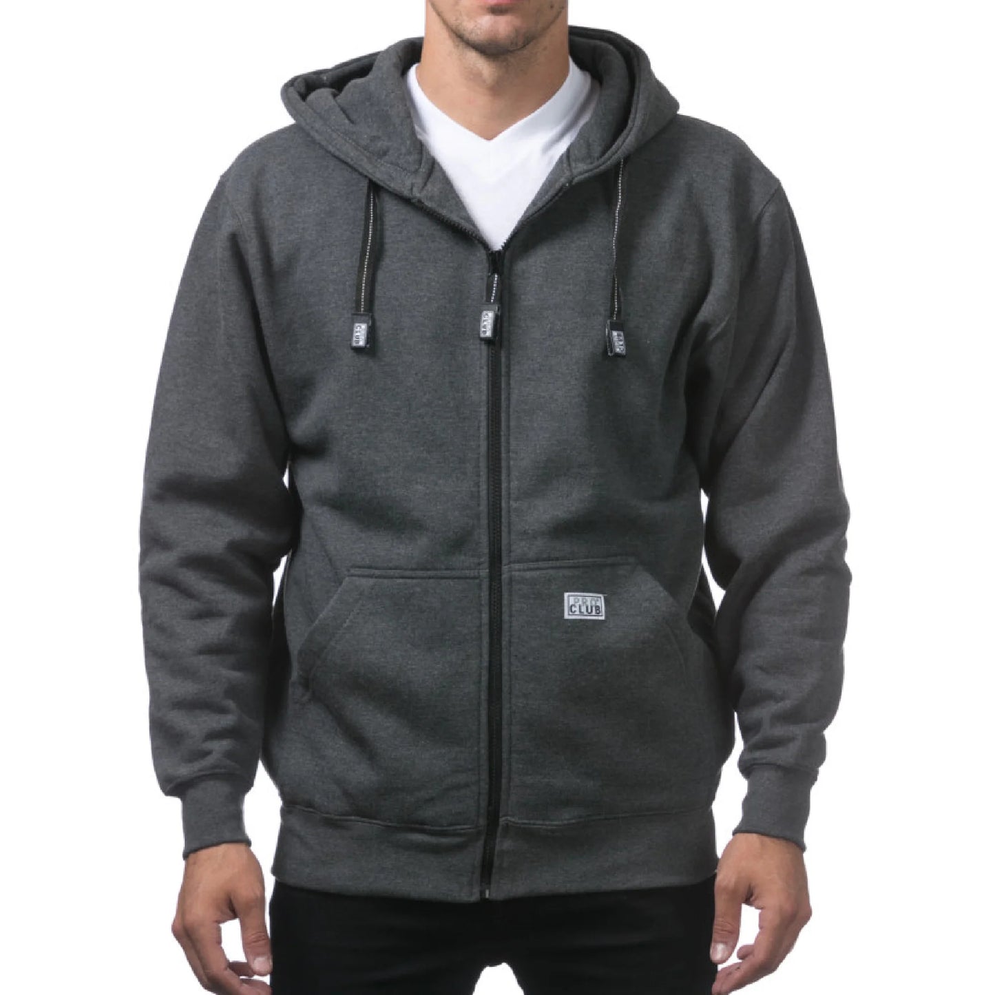 PRO CLUB HEAVYWEIGHT FULL ZIP-UP FLEECE HOODIE