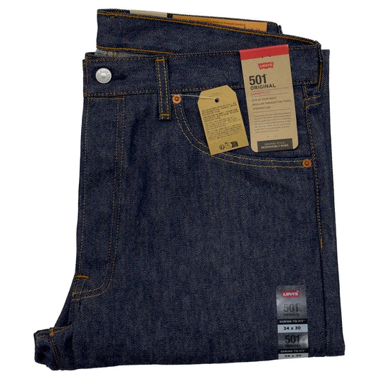 501® ORIGINAL SHRINK-TO-FIT™ MEN'S JEANS INDIGO BLUE