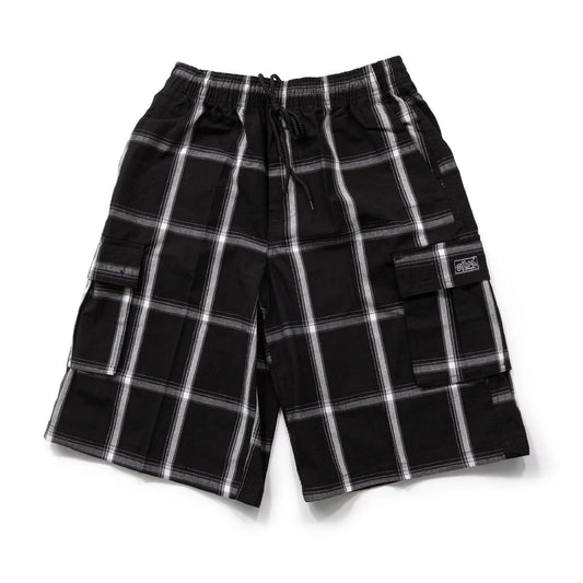 SHAKA-WEAR MEN'S LOOSE FIT PLAID SHORTS