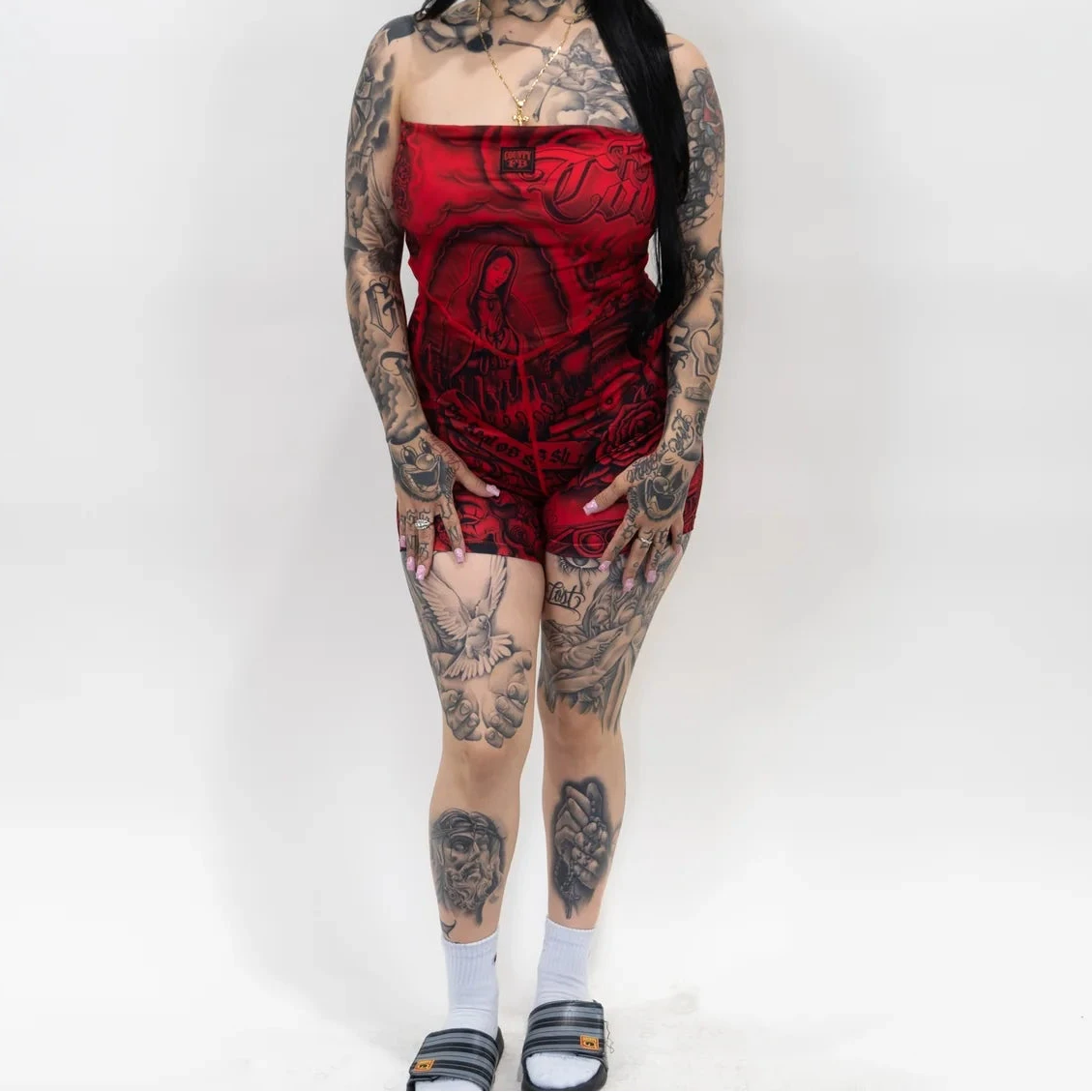 .FB COUNTY INKED UP ROMPER