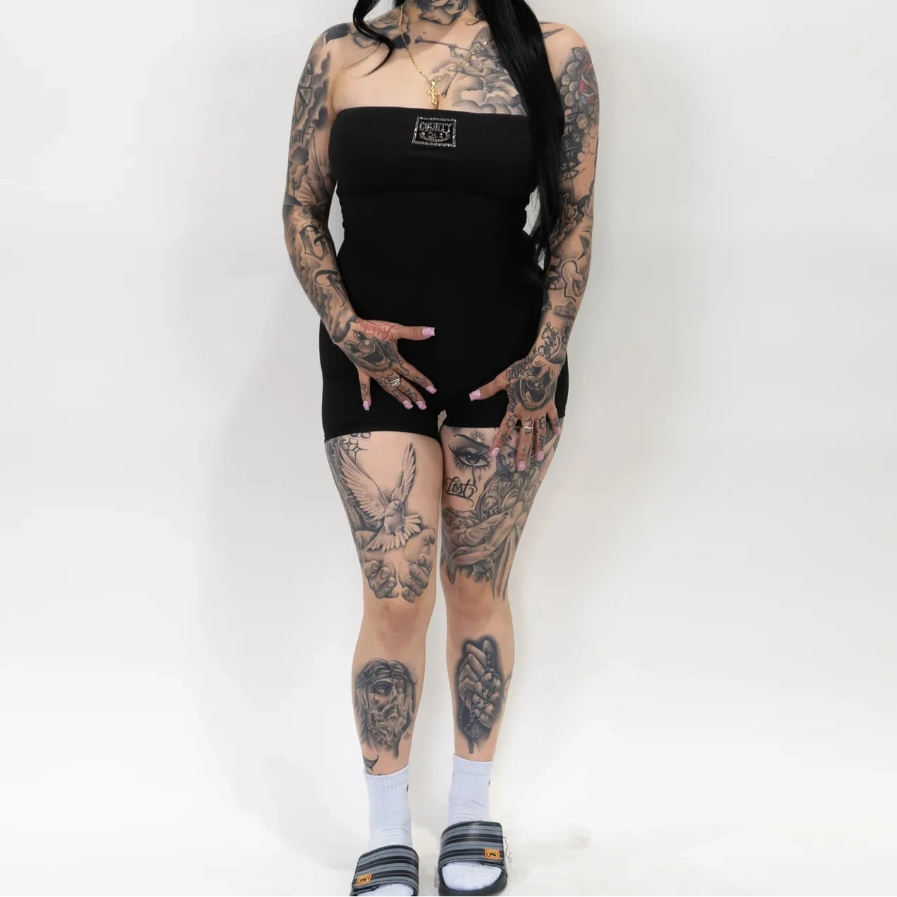 .FB COUNTY RHINESTONE ROMPER